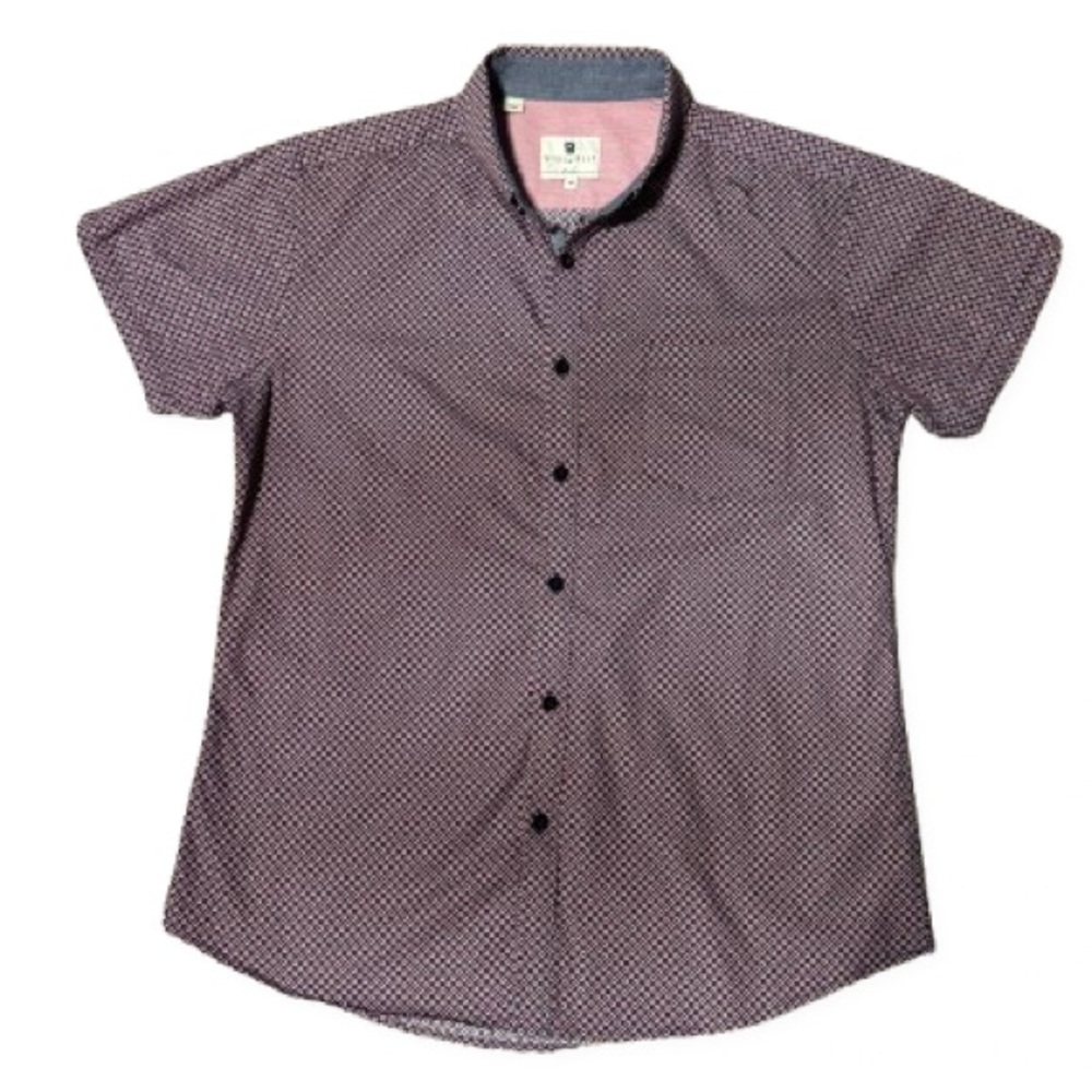 👕 Men’s Short Sleeve Button-Up Shirt – Size M